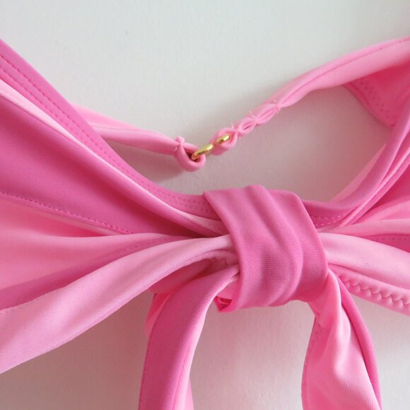 93 PLAY STREET Sophie Butterfly Bikini Top in Poppy Pink Feminine Y2K - Size M - Picture 5 of 13